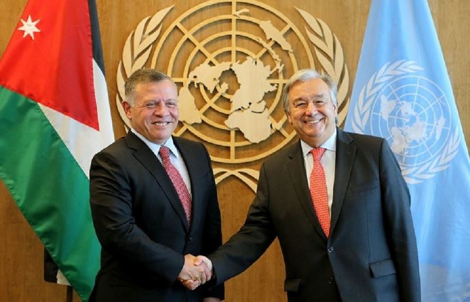 العاهل الأردني و غوتيريس "أرشيفية"