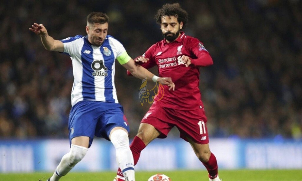 محمد صلاح خلال المباراة مع بورتو